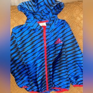 ADIDAS UNISEX  5 Wind Breaker Hoodie, 100% Polyester.